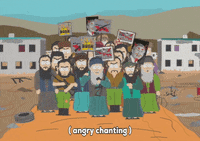 angry protest GIF by South Park 