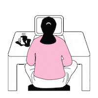 Work From Home Coffee Sticker