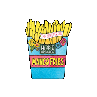 Mango Fresh Cut Sticker by Hippie Organics