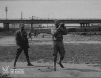 Black And White Baseball GIF by National WWI Museum and Memorial