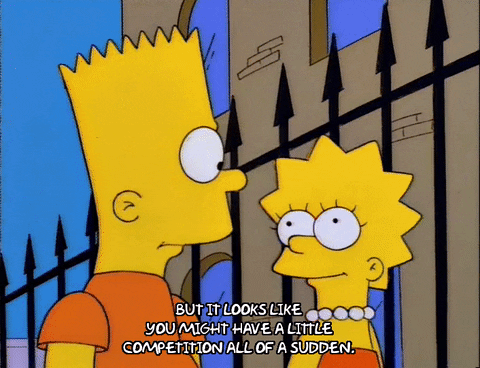 bart simpson competition GIF