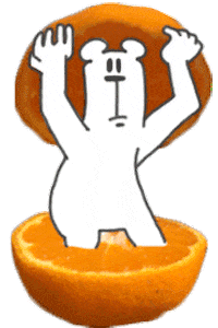 orange line Sticker