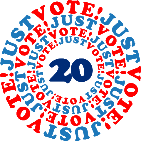 reedartdepartment vote america president sneakers Sticker