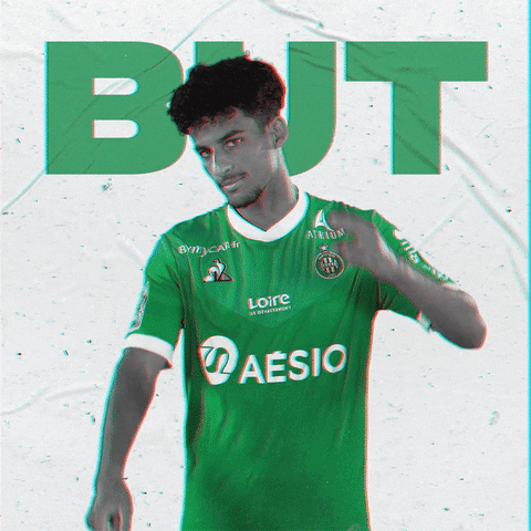 Football Scoring GIF by AS Saint-Étienne