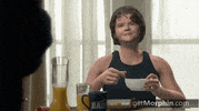 morphin ok point breakfast pointing GIF