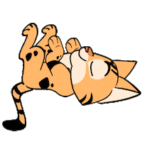 Tired Bengal Sticker
