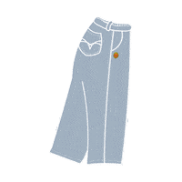 Pants Sunflower Sticker by televisistar