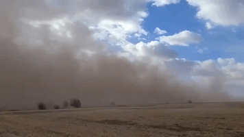 Record Winds Blow Dust and Smoke Across Montana Sky
