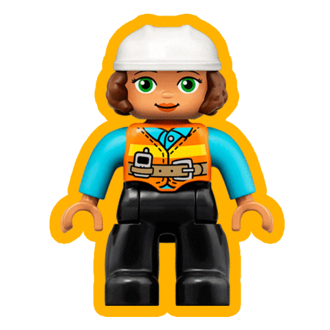 Girl Work Sticker by LEGO