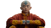 Meditating Avatar The Last Airbender Sticker by NETFLIX