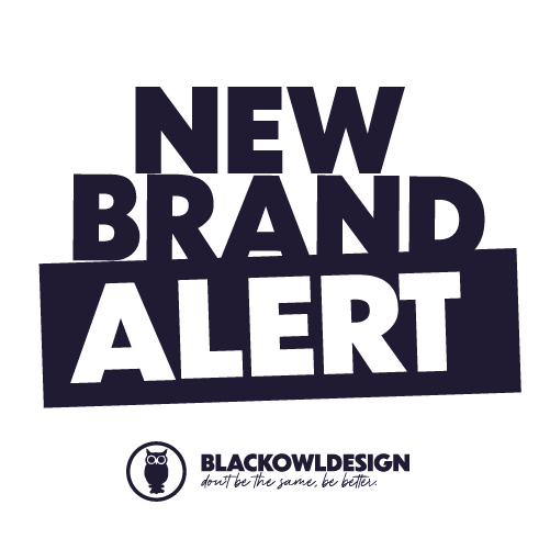 New Brand Designer Sticker by Black Owl Design