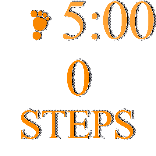 LifeSigner fitness countdown foot steps Sticker