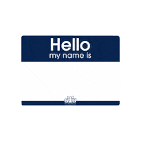 Hello My Name Is Tag Sticker by STUMiami