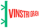 Vinstrigraen vg flagg fani kosningar Sticker