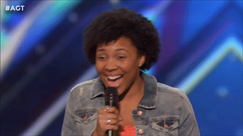 happy made it GIF by America's Got Talent