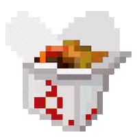 Fried Rice Pixel Sticker