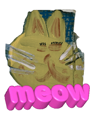 Cat Day Hello Sticker by KaoruHironaka