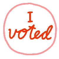 Voting Election Day Sticker by Bodil Jane