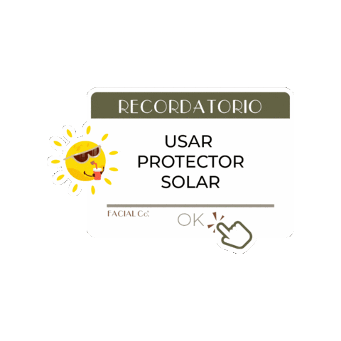 FACIALCOMPANY giphygifmaker beauty skincare solar Sticker