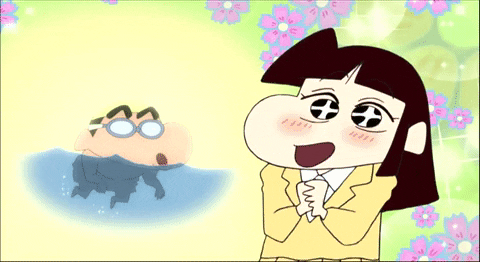 Shinchan giphyupload love anime japan GIF