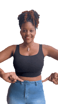 Swipe Up Black Woman Sticker by YourMarketingChief