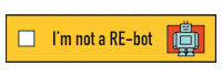 Relevant_Design robot check re relevant Sticker