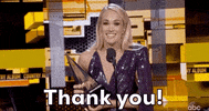 Carrie Underwood Thank You GIF by AMAs