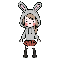 Sad Girl Sticker