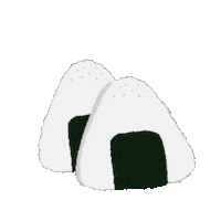 Rice Ball Eating Sticker