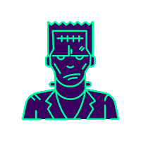 Mint Frankenstein Sticker