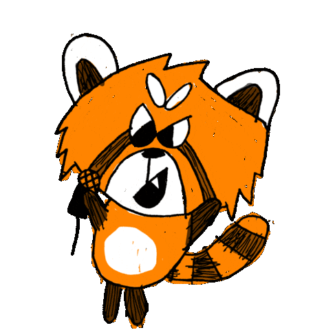 Red Panda Dance Sticker