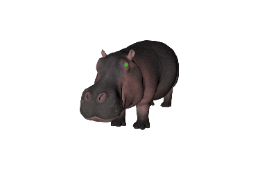 hungry hippo Sticker