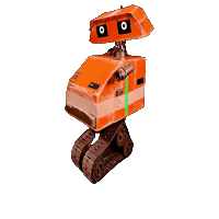 Robot Shortie Sticker by TDC Tunes