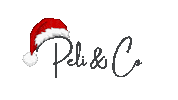 Santa Hat Christmas Sticker by Peli & Co