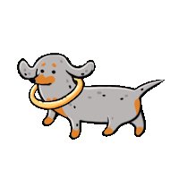 Dog Christmas Sticker by Stefanie Shank