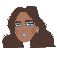 MakarovaVV93 girl makeup vmakarova milk paper Sticker