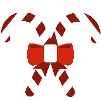 Candy Cane Christmas Sticker
