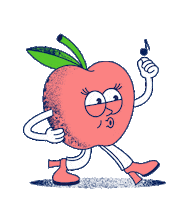 Apple Dancing Sticker by Health-Ade