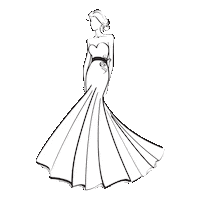 Wedding Dress Bride Sticker by The Wedding Shoppe