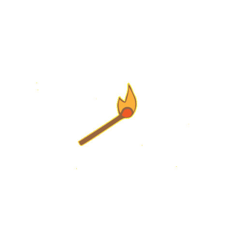 Burning Light It Up Sticker