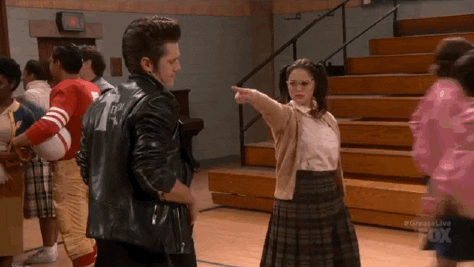 Pointing Threat GIF by Grease Live