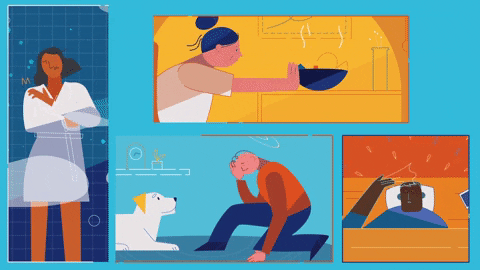 itchy #characters #colorful #animation #dizzy #sick #laundry #laundrydesign GIF by Yoojin Seol