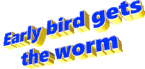 Morning Be First Sticker by GIPHY Text