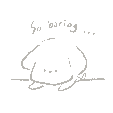 Bored Dog Sticker