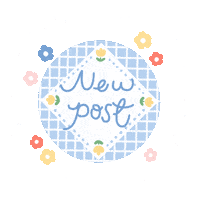 Post Flower Sticker
