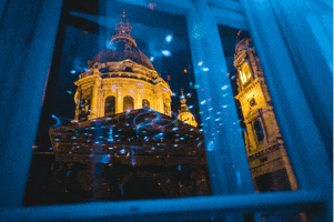 mezitlab party lights budapest basilica GIF