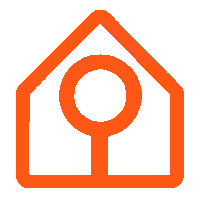 House Orange Sticker by wylcommunity