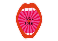 Food Porn Scream Sticker
