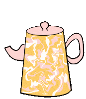 kisskissfearless tea tea time teapot hightea Sticker