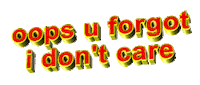 Over It I Dont Care Sticker by AnimatedText